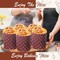 48 Pcs Easter Panettone Paper Pan Mold Corrugated Form for Cakes Bread Round Paper Baking Molds for Kitchen Muffin Cupcake Kulich Paska, Brown (12 oz)
